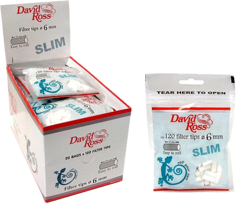 David Ross Φιλτράκια - Slim - 20τεμ.