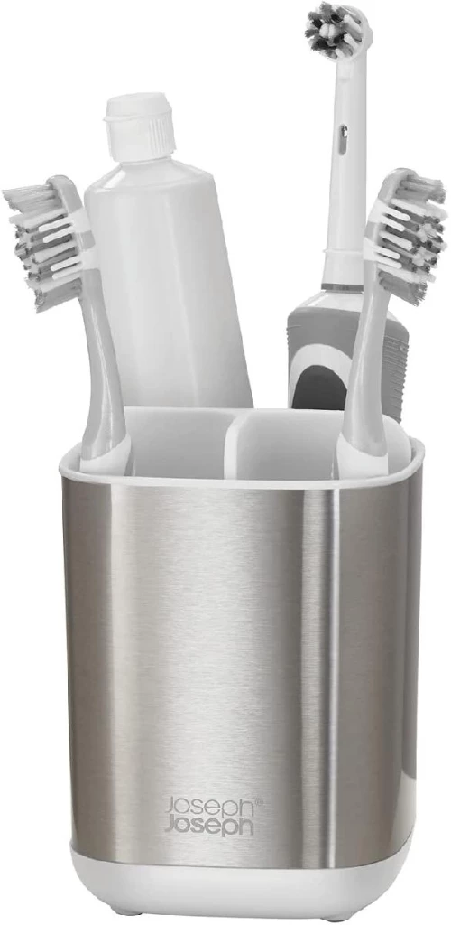 Joseph Joseph Easystore Toothbrush Holder White Steel Small (70530)