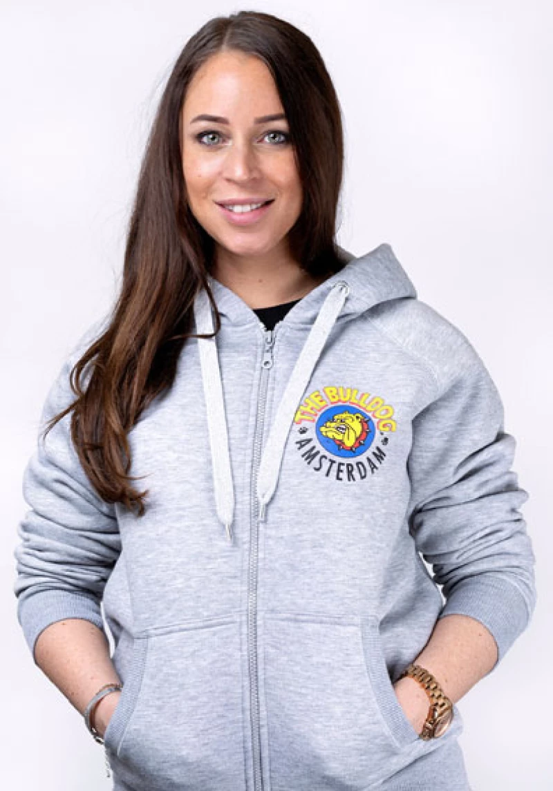 The Bulldog Amsterdam Φούτερ Original Zoodie Με Φερμουάρ - Grey