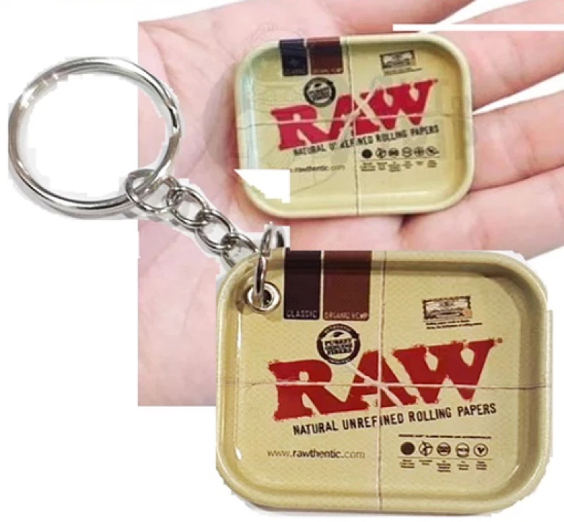 Raw Keychain Miniature Tray Μεταλλικό Μπρελόκ 4.5x3.5cm