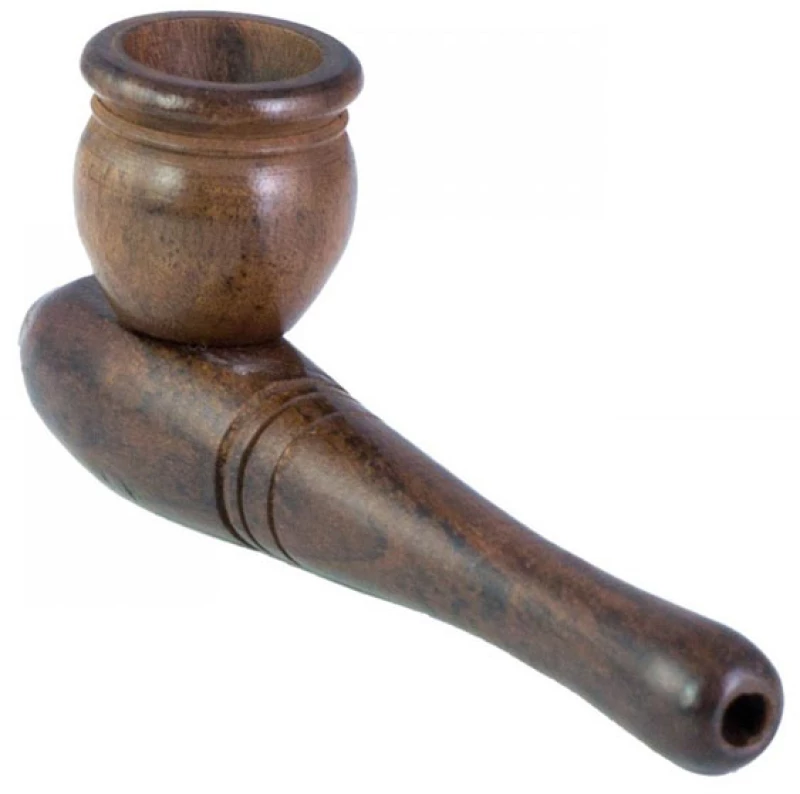 Ξύλινη Πίπα Hemp Καφέ - 10cm