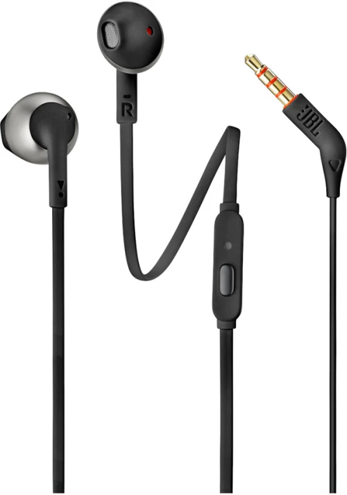 Jbl Tune 205 Earbuds Handsfree Με Βύσμα 3.5mm Μαύρο