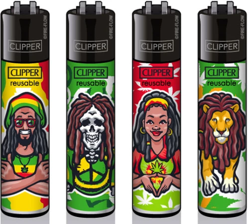 Clipper Αναπτήρας Μεγάλος - Rasta #2
