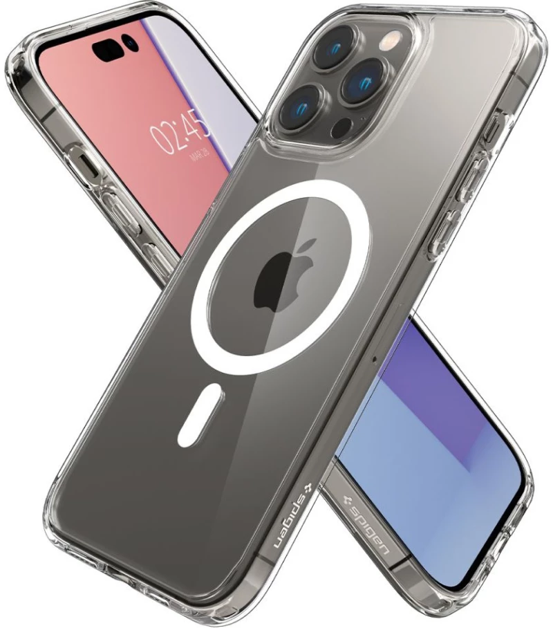 Spigen Ultra Hybrid Mag Back Cover Πλαστικό / Σιλικόνης Λευκό-διάφανο (iphone 14 Pro Max)