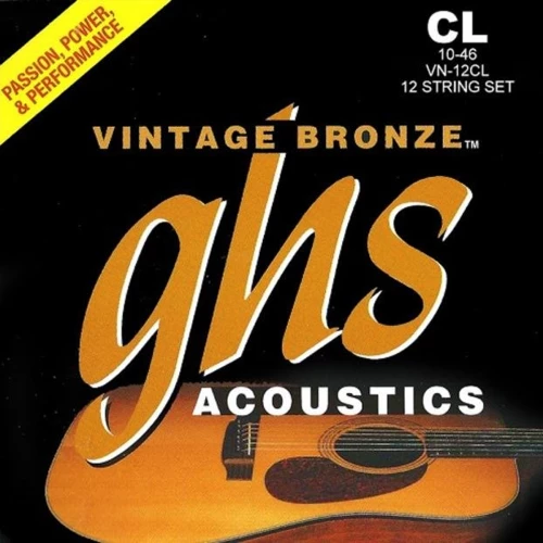 Ghs Vn-12cl Vintage Bronze 12string Set, Custom-light