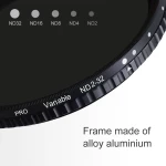 K&f Concept 86mm Nano-x, Green Coated, Waterproof, Anti-reflection Variable Fader Nd2-nd32 Filter
