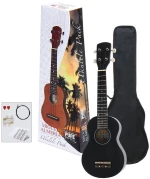 Miguel Almeria Player Pack Soprano Ukulele - Black Satin