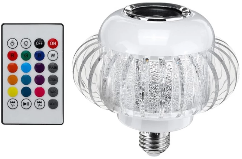 Φωτορυθμική Λάμπα Rgb Με Ηχείο Bluetooth - 903005