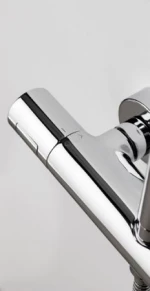 Eurorama Thermo Round 615065 Chrome - Θερμοστατικη Στήλη Ντουζ 2 Εξοδων