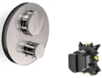 Almar Thermo Core Push E176633 Inox Finish - Θερμοστατικος Μίκτης Εντοιχισμού 3 Εξόδων