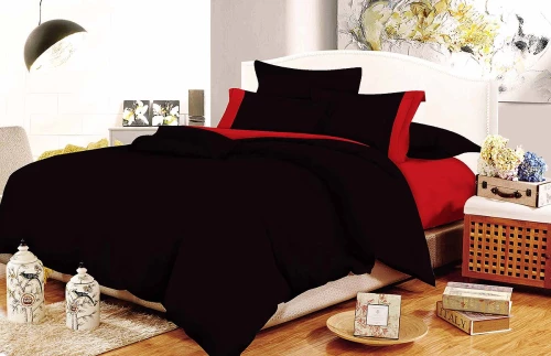 Σετ Σεντόνια Le Blanc Cotton Line Red-black Red-black Μονο 160x240