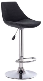 Bar88 Black/grey Υφασμα Σκαμπο Με Αμορτισερ 38x46x105εκ. Τεμαχια 2