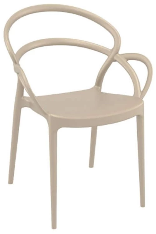 79900 Mila Taupe Πολυθρονα Πολ/νιου