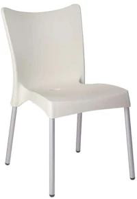 80096 Juliette Beige Καρεκλα Πολ/νιου/αλουμ.