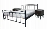 Μεταλλικό Κρεβάτι Metal Casa Κόμπος 2 Γκρι 150 X 200