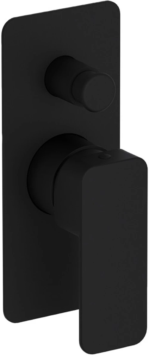Eurorama Quadra Black Matt Μίκτης Εντοιχισμού 2 Εξόδων Με Εκτροπέα 144030sl-400