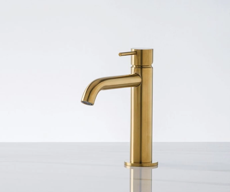 La Torre Elle 35004 Gold Brushed Pvd - Μπαταρία Νιπτήρα