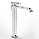 La Torre Profili Plus Chrome Μπαταρία Νιπτήρος Υψηλή, Με Βαλβίδα Clic-clac 46501-100