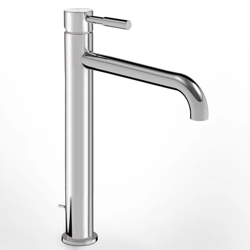 La Torre New Tech Chrome Μπαταρία Νιπτήρος Υψηλή, Με Βαλβίδα Clic-clac 12507-100