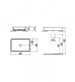 Creavit Lp060 60x40 - Επιτραπέζιος Νιπτήρας