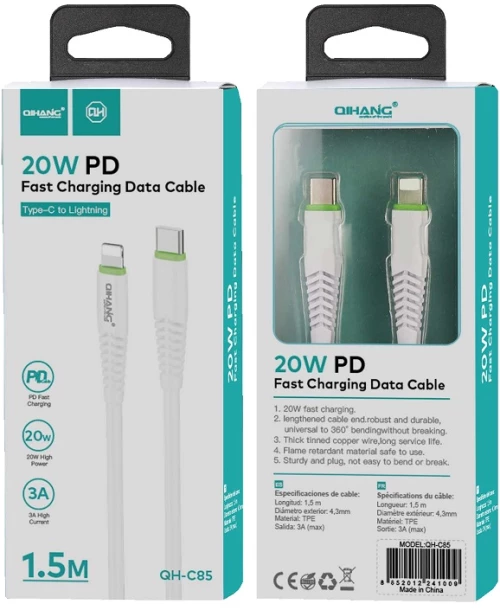 Καλώδιο Usb Type-c To Lightning - 1.5m - C85 - 241009