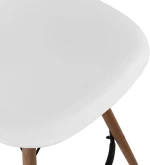 Σκαμπο Μπαρ Renata Hm0173.01 Λευκο 58x56x107υ Εκ.