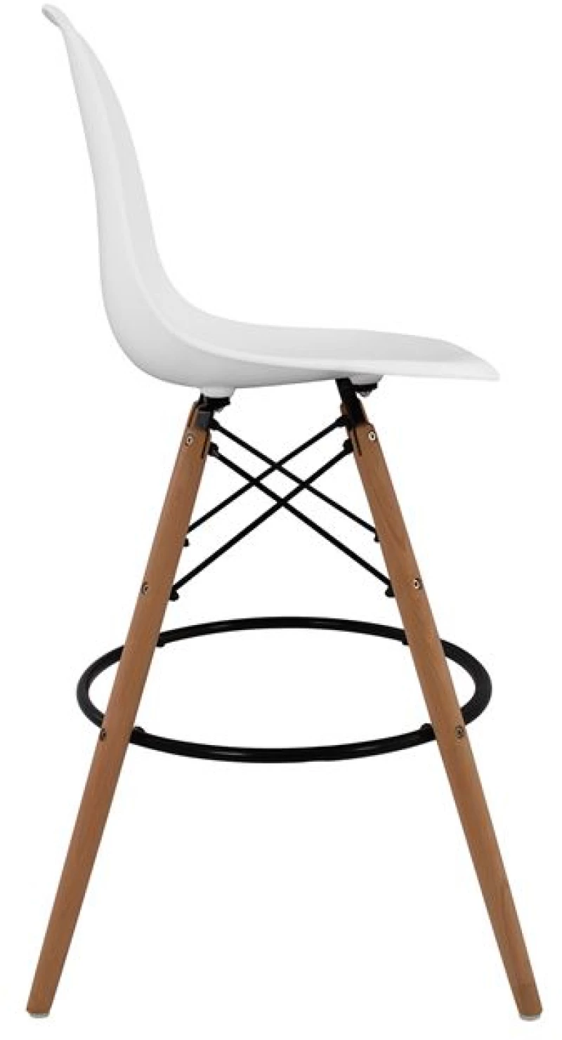 Σκαμπο Μπαρ Renata Hm0173.01 Λευκο 58x56x107υ Εκ.