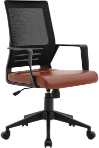 153990 Καρεκλα Γραφειου Fylliana W-19-3α Καφε Χρωμα 60*63*105εκ