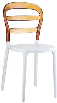 Bibi White/amber Transp.καρεκλα