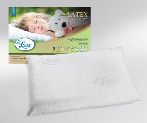 Μαξιλάρι La Luna The Junior Latex Pillow Λευκό 65 X 45