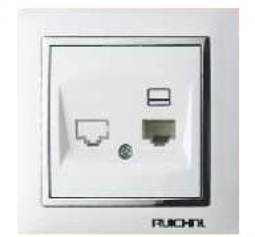 Πρίζα Ethernet - Μονή - White - 068165