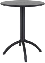 Octopus Φ60χ75εκ.black Τραπεζι Πολ/νιου
