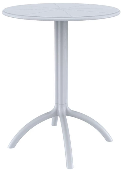 Octopus Φ60χ75εκ.silver Grey Τραπεζι Πολ/νιου
