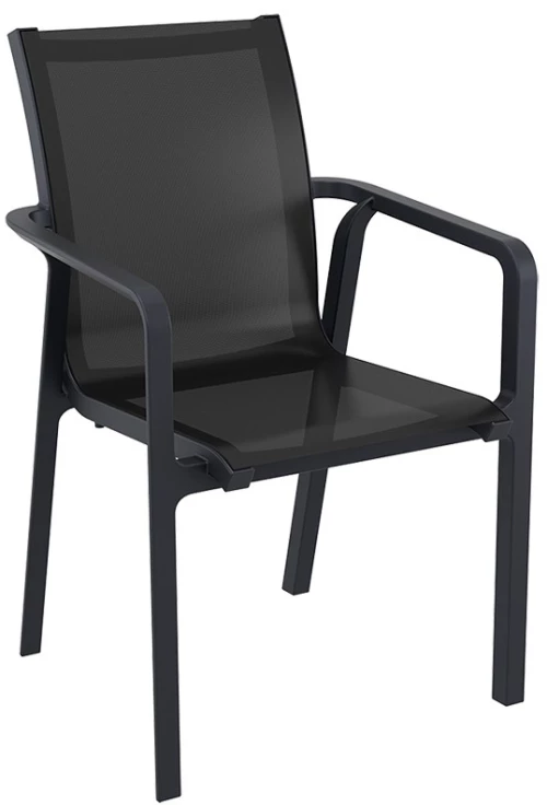 Pacific Πολυθρονα Black/black Πολ/νιου 57x62x90εκ.