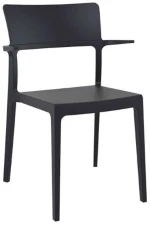 Plus Black Πολυθρονα Πολ/νιου 58x55x84εκ.