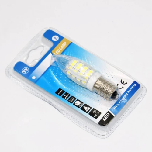 Led Λαμπα E14 5w/400lm/6000k C37-5w-w