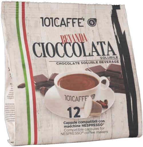 Κάψουλες Nespresso Συμβατές 101caffè Σοκολάτα 12 Τεμάχια