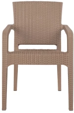 Καρέκλα Κήπου Cappuccino Rattan 58x55x87cm