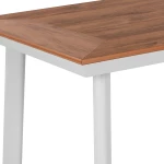 Τραπεζι Αλουμινιου Rahima Με Polywood Λευκο 120x80x72,5υ Εκ. Hm5562.01