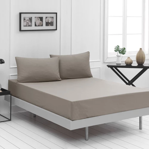 211101 Σεντονι Υπερδιπλο Μονοχρωμο Art 1999 240x260 Μπεζ Beauty Home