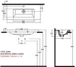 Bianco Ceramica Urban 35060 - Νιπτήρας Μπάνιου 60x35