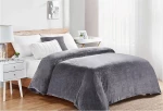 Κουβερτα Coral Fleece Polyester 220χ240 Μονόχρωμη 06 Grey Grey Fleece Υ/δ