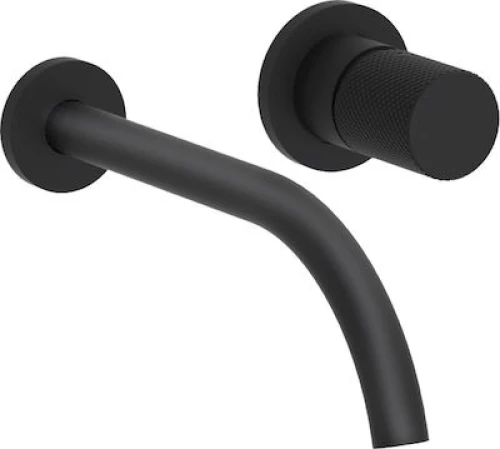 Eurorama Eletta Tecno Black Matt Μπαταρία Νιπτήρα Εντοιχισμού 167954-400