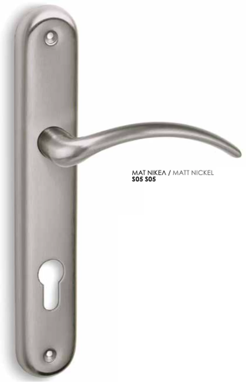 Conset C795 Ματ Νίκελ Πόμολο Μεσόπορτας-πλάκα72mm(ζεύγος)