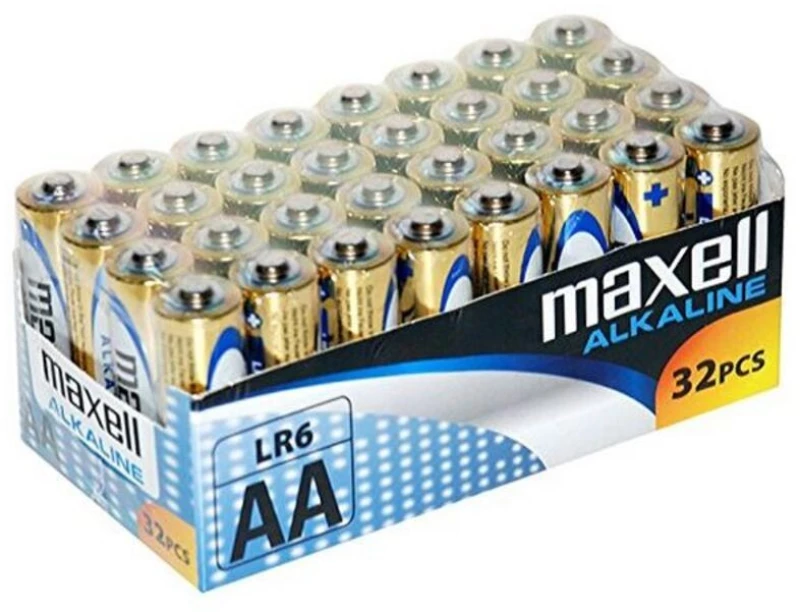 Αλκαλικές Μπαταρίες Maxell Mxblr06p32 Lr06 Aa 1.5v (32 Pcs) (aa)