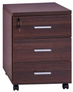 Συρταριερα Γραφειου Vance Επαγγελματικη Wenge Hm2048.12 40x40x55υ Εκ.
