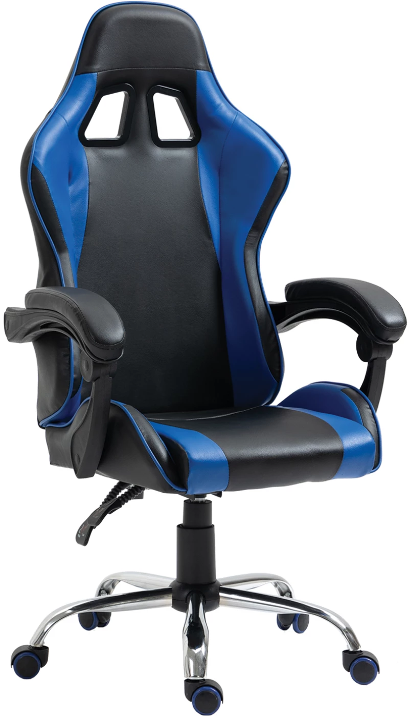 Καρέκλα Γραφείου Gaming Bray Μπλε/μαύρο Pvc 67x50x120-127cm