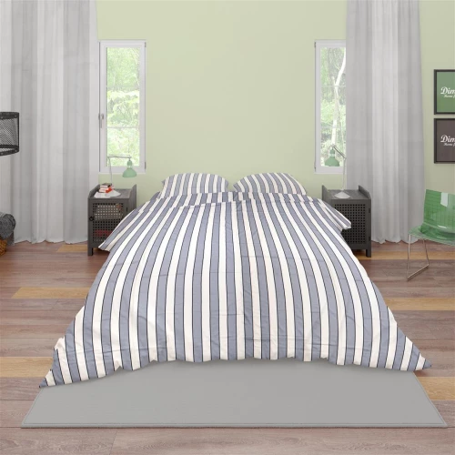 Σεντόνια Βαμβακοσατέν Σετ 2 Τεμ. Ενηλ Cotton 100% 160χ240 Navy 158 158 Σεντονια Βαμβακοσατεν Μονα Σετ 2 Τεμ