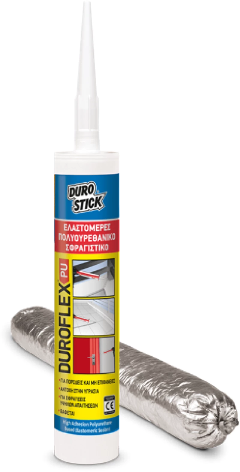 Durostick Λευκό Ελαστομερές Πολυουρεθανικό Σφραγιστικό (μαστίχη) Υψηλής Πρόσφυσης 310ml