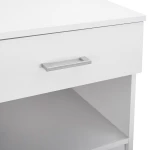Κομοδινο Με 1 Συρταρι Laney Λευκο Hm2345.05 45x35,5x47 Εκ.